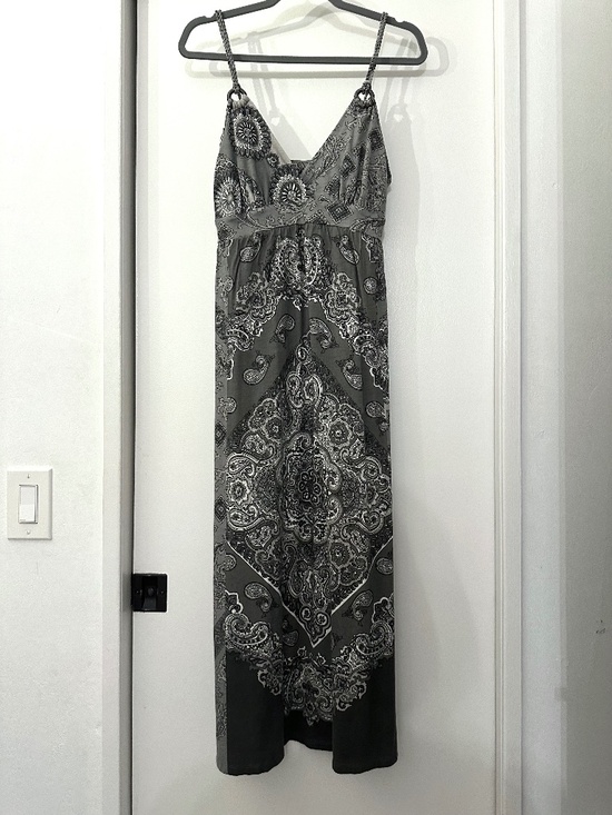 LUCKY BRAND EMPIRE WAIST LONG DRESS - M - Picture 1 of 6